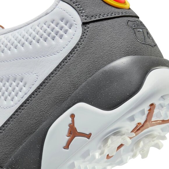 Nike Air Jordan 9 Golf Shoes Mens Size 9.5 Low NRG US Open White Grey FN6931-100 - Picture 7 of 15
